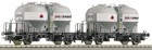 66131 Roco 2 Piece Set: Cement Silo cars "JURACEMENT"
